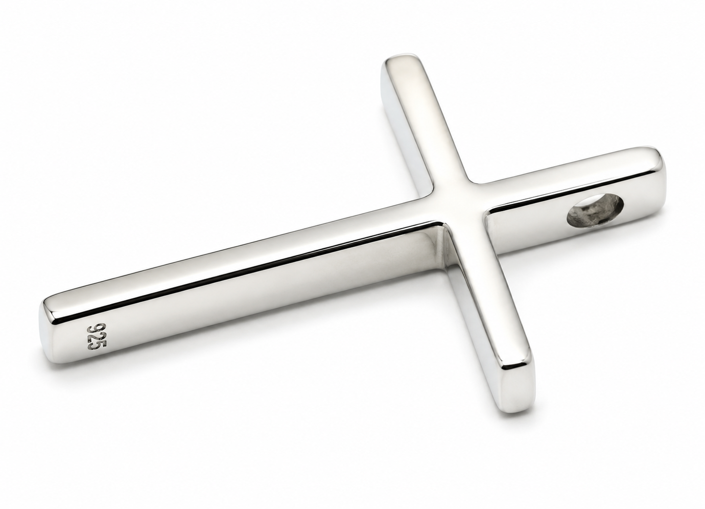 Genuine Solid Sterling Silver 925 Plain Cross Pendant