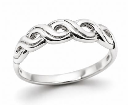 Kaedesigns Genuine Solid Sterling Silver 925 Fancy Celtic Swirl Ring 209 - Choose your size