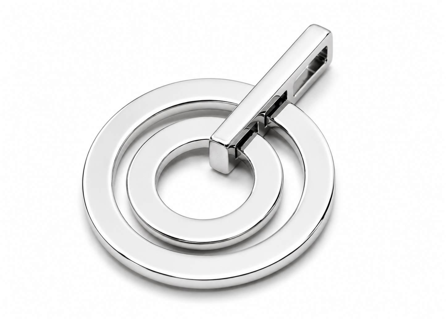 Kaedesigns Genuine Solid 9ct 9k 375 Solid Yellow, Rose or White Gold Plain Two 2 Circles Pendant
