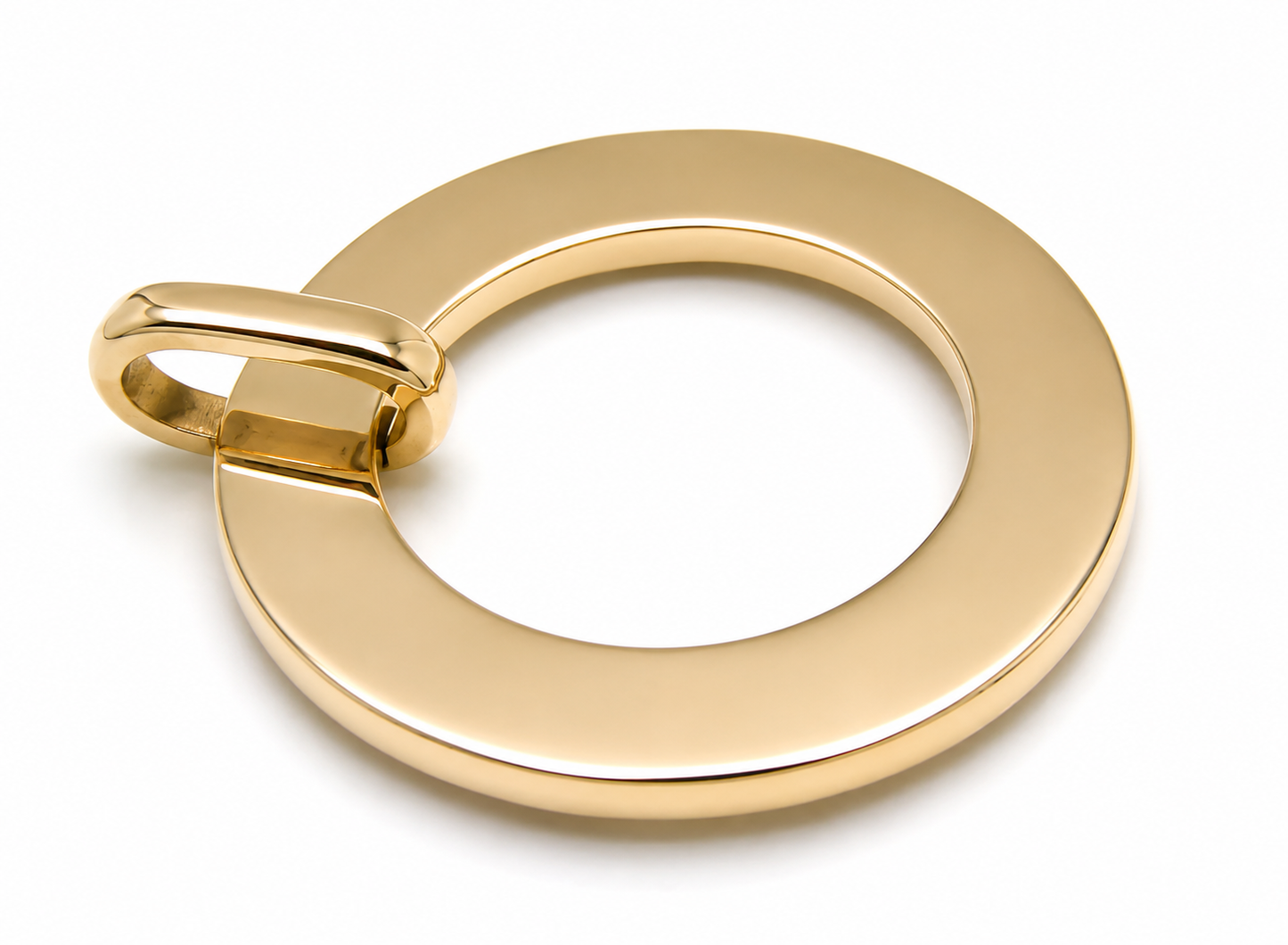 Kaedesigns 9ct 9K 375 Yellow or Rose or White Gold Personalized & Plain Circle Pendant