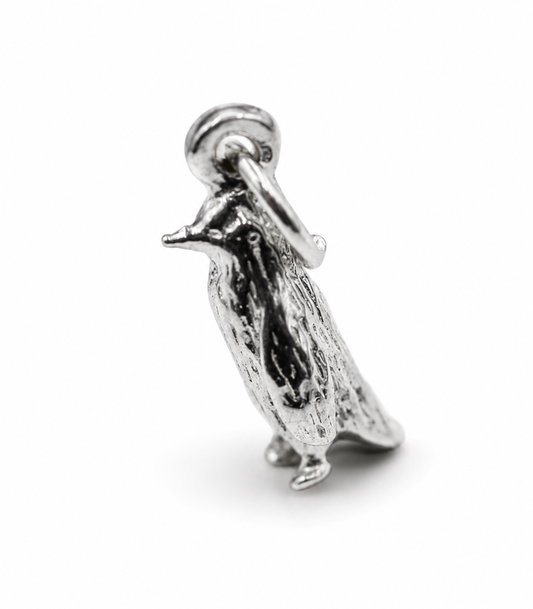 Genuine Sterling Silver 925 Solid Penguin Charm or Pendant