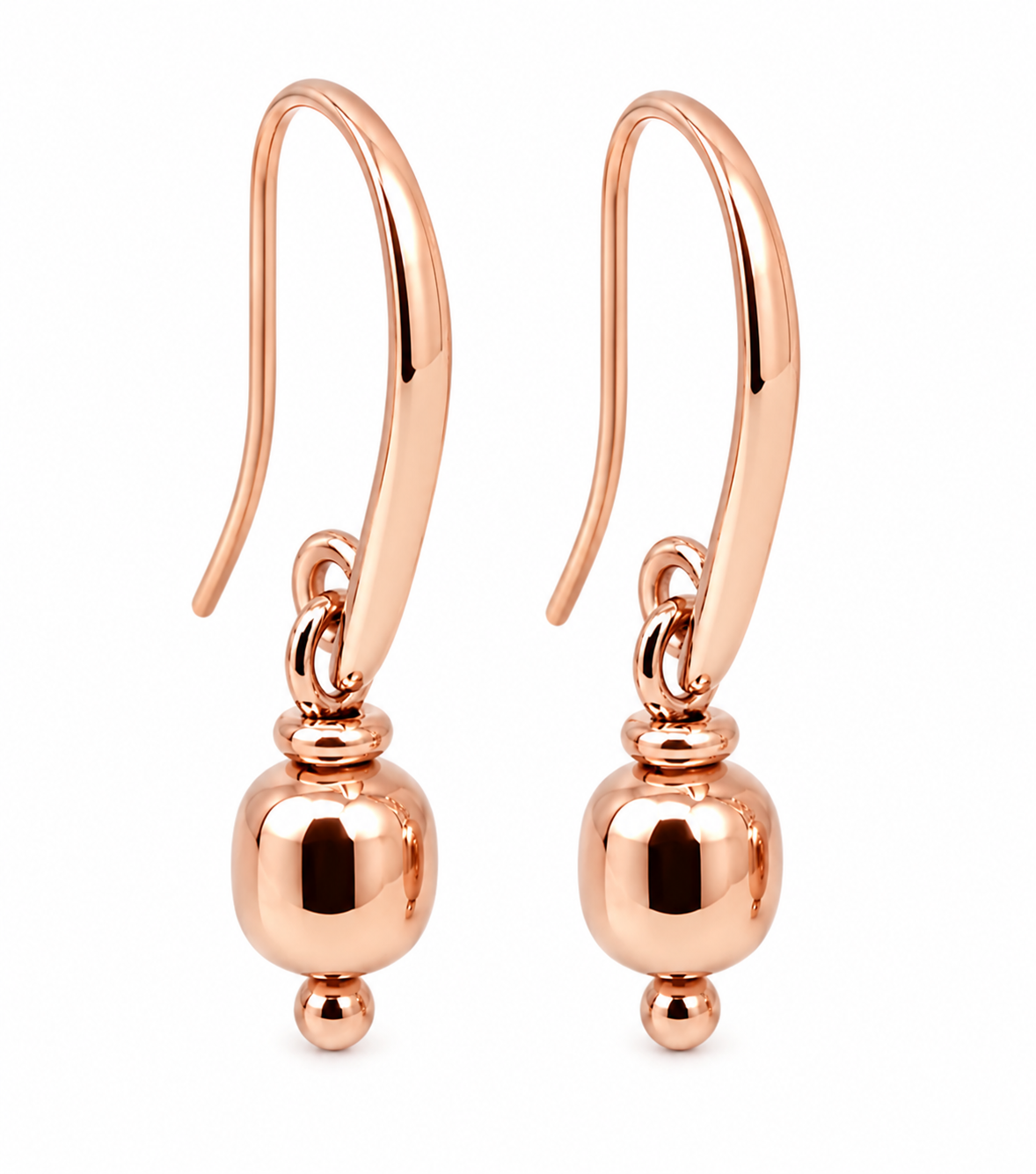 Kaedesigns, Genuine 9ct 9k 375 Yellow Or Rose Or White Gold 6mm Ball Drop Earrings