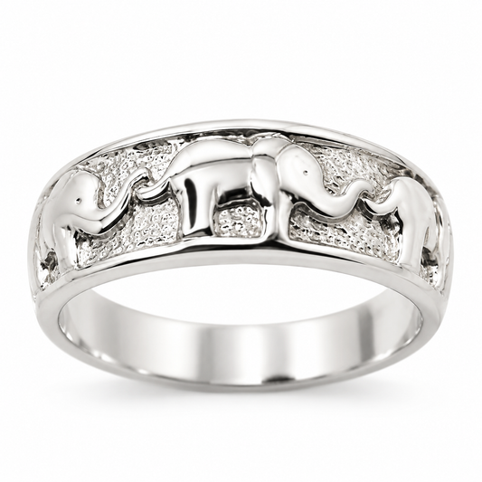 Kaedesigns, New Solid Sterling Silver 925 Elephant Ring Sizes To Choose
