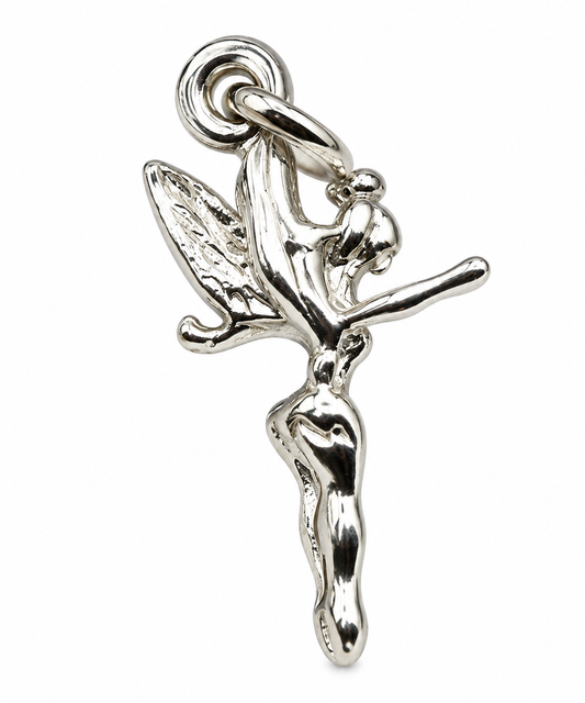 Genuine Sterling Silver 925 Fairy Charm Pendant