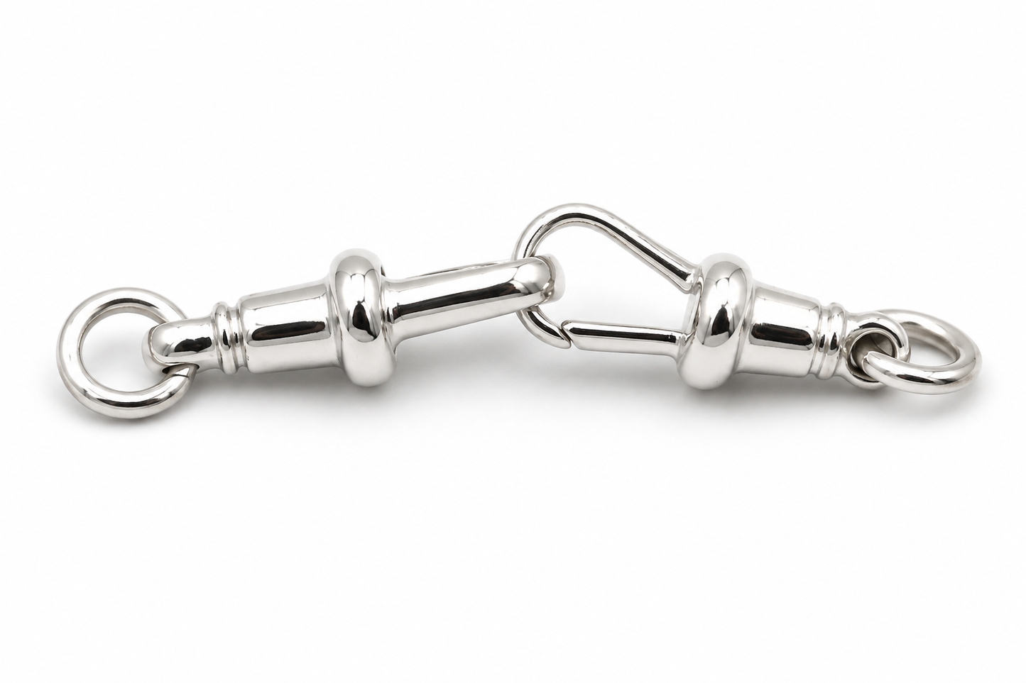 Genuine 2 X Sterling Silver 925 Albert Swivel Clasp 18mm + jump ring