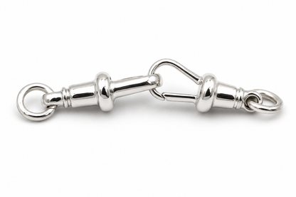 Genuine 2 X Sterling Silver 925 Albert Swivel Clasp 18mm + jump ring