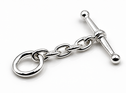 Genuine Sterling Silver 925 Fancy T-Bar Links FOB for Necklace Bracelet