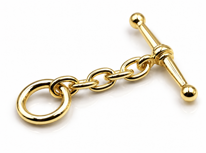 Genuine 9ct 9k 375 Yellow Gold Fancy T-Bar Links FOB for Necklace Bracelet