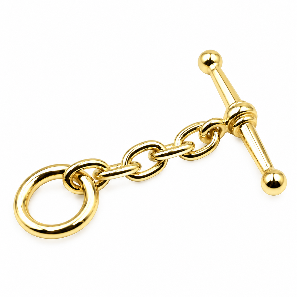 Genuine 9ct 9k 375 Yellow Gold Fancy T-Bar Links FOB for Necklace Bracelet