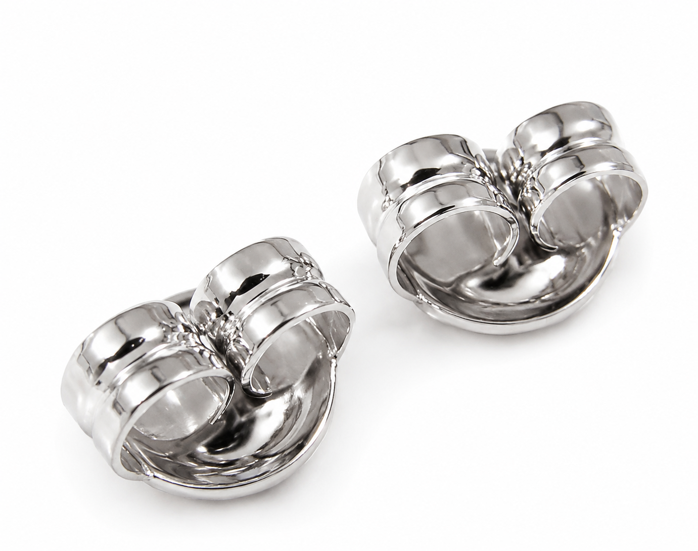Genuine 9ct 9K 375 Yellow or Rose or White Gold Or Sterling Silver Earring Butterfly Backs 4.8mm 240