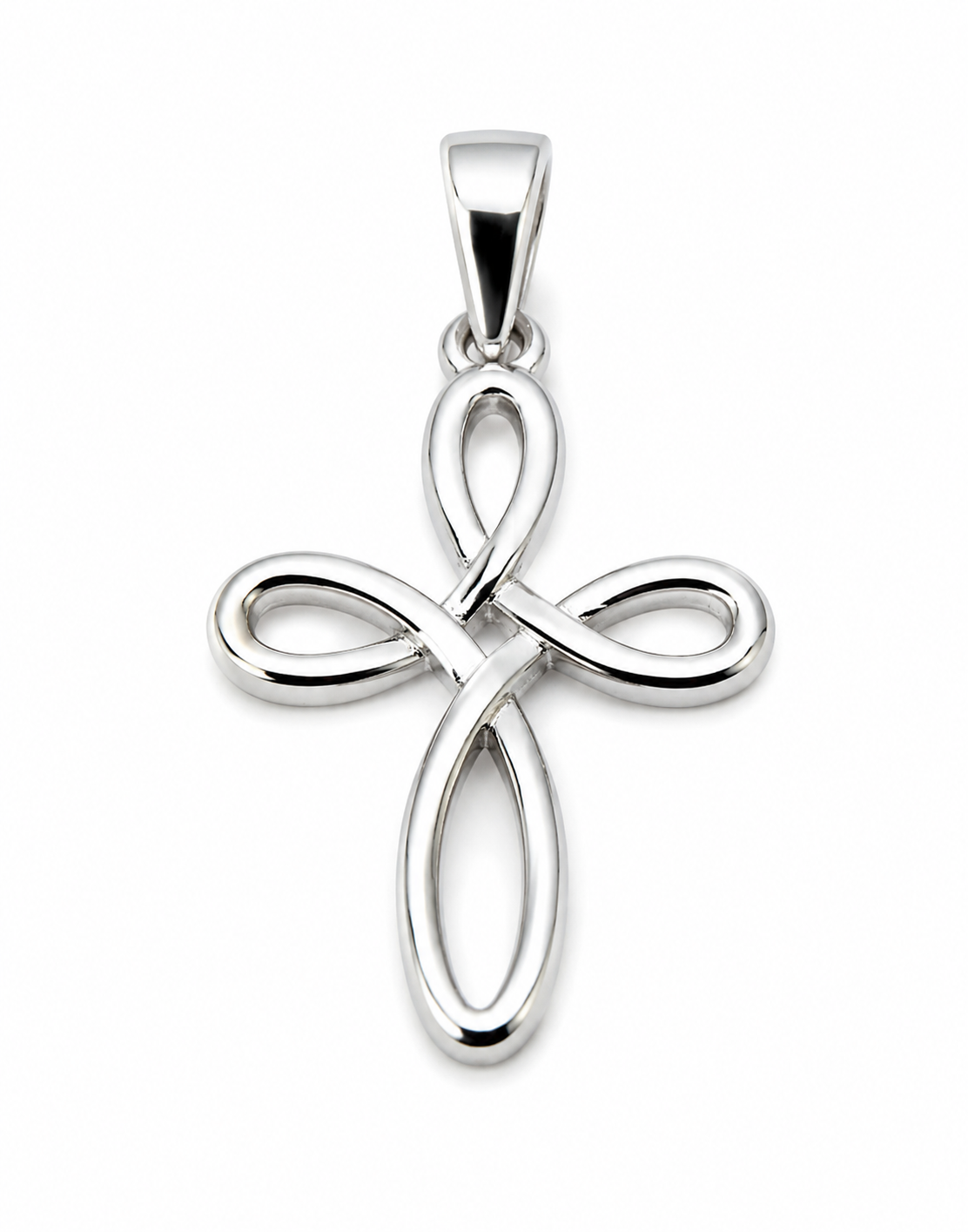 Genuine Small 9ct 9K 375 Delicate Yellow, Rose or White Gold Celtic Cross Pendant