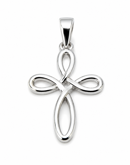 Genuine Small 9ct 9K 375 Delicate Yellow, Rose or White Gold Celtic Cross Pendant