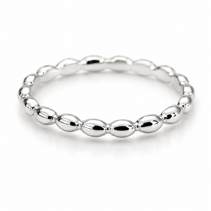 Genuine 9ct 9k 375 Yellow, Rose or White Gold Dress Bobble Dot Band Stacker Ring