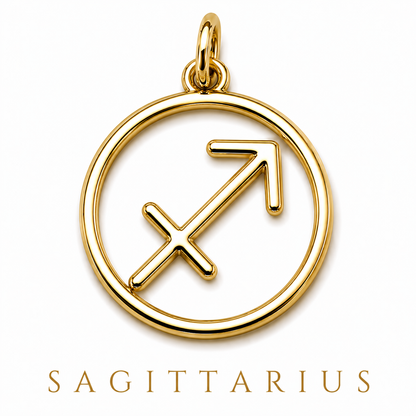 Genuine 9ct 9k 375 Yellow, Rose or White Gold Modern ALL Zodiacs Zodiac Pendant