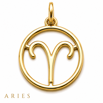 Genuine 9ct 9k 375 Yellow, Rose or White Gold Modern ALL Zodiacs Zodiac Pendant