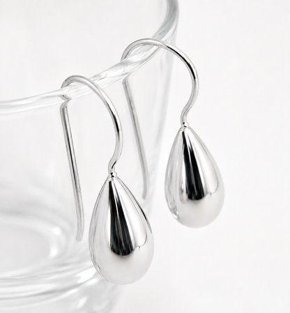 Kaedesigns 9ct 9k 375 Solid Yellow, Rose or White Gold Tear Drop Teardrop Hook Earrings