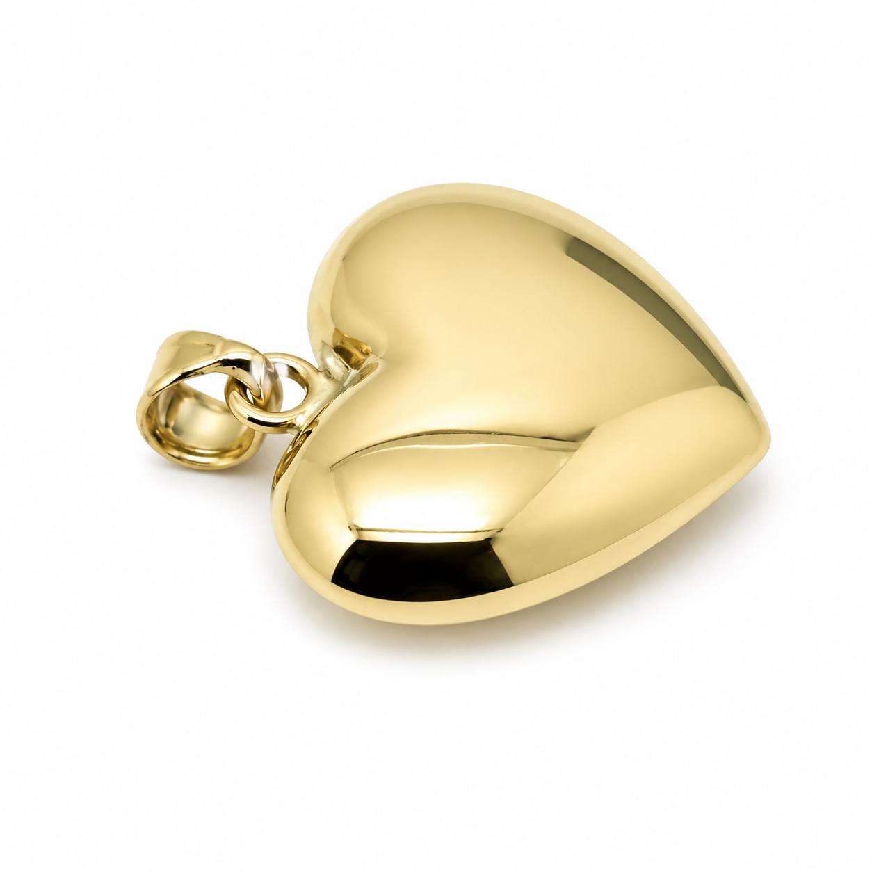 Kaedesigns Genuine 9ct 9k Medium Bubble Yellow, Rose or White Gold Heart Pendant