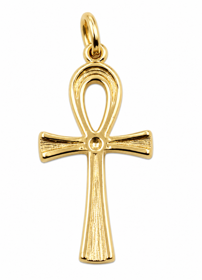 Genuine Sterling Silver 925 or 9ct Yellow Gold Pendant / Charm Egyptian Ankh  ☥