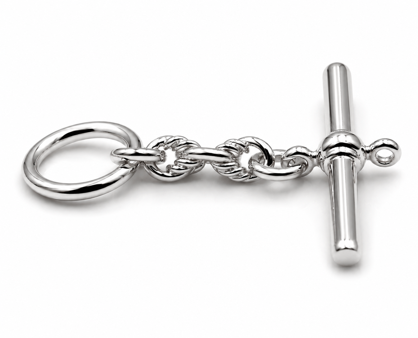 Genuine 9k 9ct 375 Yellow, Rose or White Gold Fancy T Bar T-Bar for Albert Chain Necklace