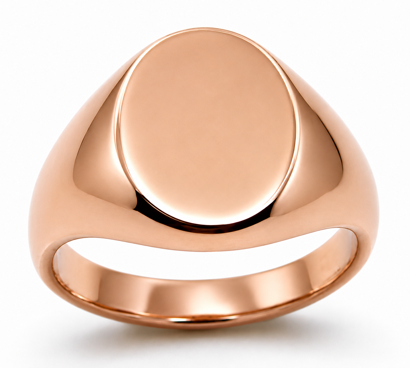Kaedesigns Genuine 9kt 9ct 375 Yellow, Rose or White Gold Full Solid Heavy Signet Ring 318 - Choose your size