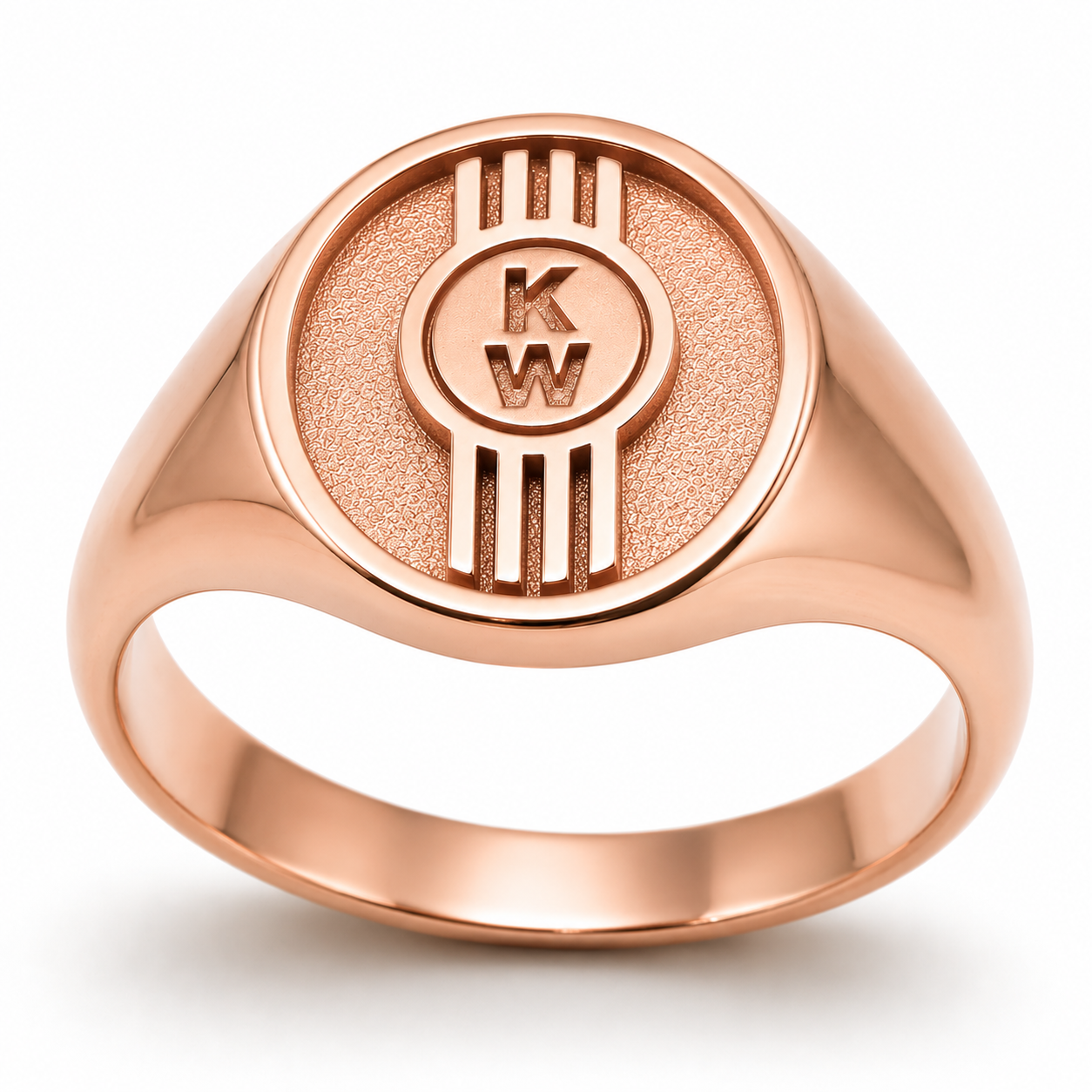 Genuine 9ct 9K 375 Yellow, Rose or White Gold Solid Heavy Custom Made ID Initial Ring