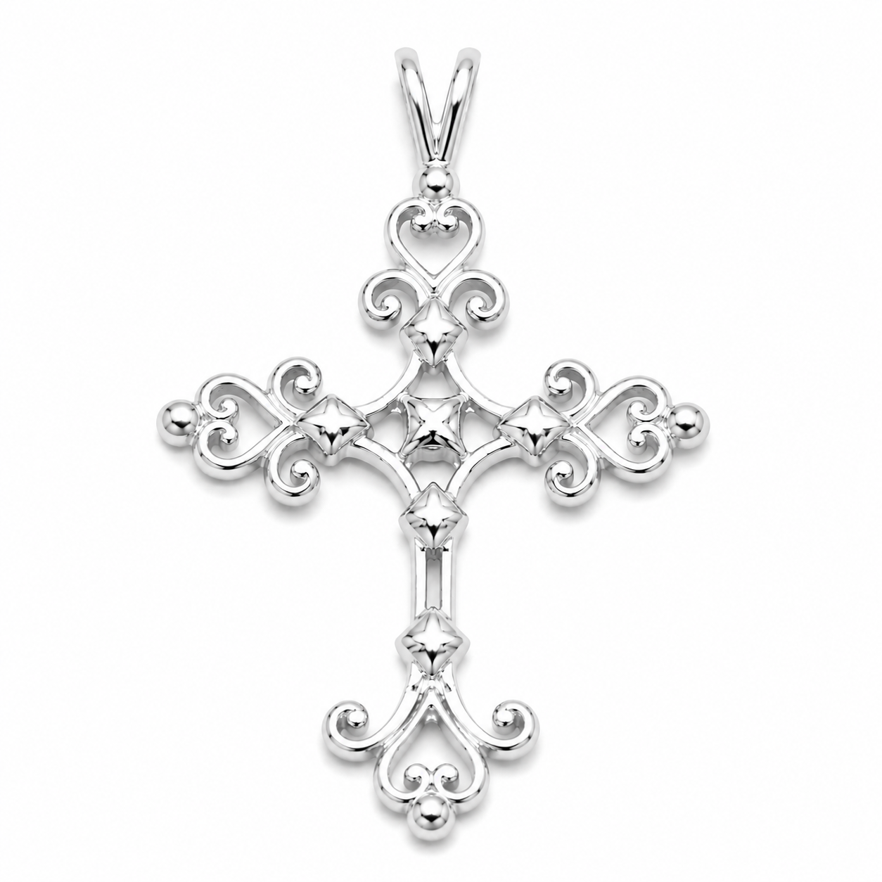 Kaedesigns Genuine 9ct 9K 375 Yellow, Rose or White Gold Fancy Celtic Cross Pendant