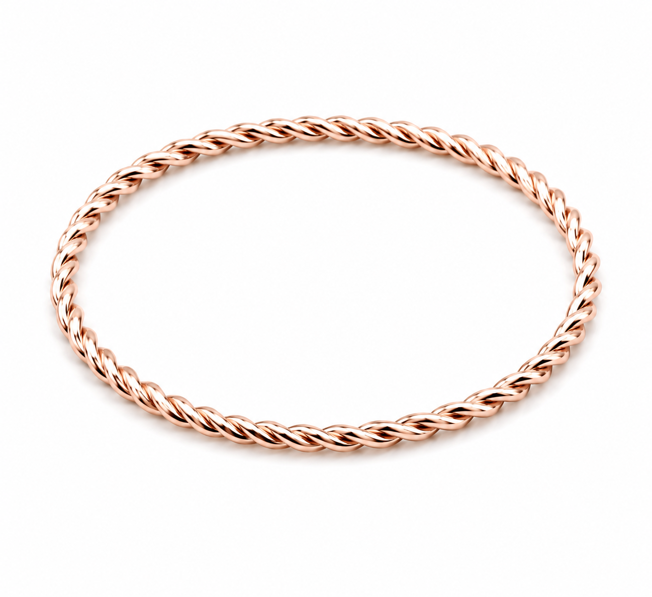 Genuine New 9ct Yellow, Rose or White Gold Dress rope stacker ring