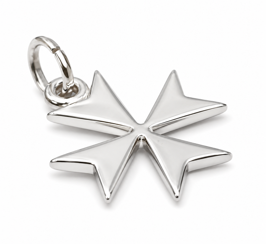 Kaedesigns, Genuine Sterling Silver 925 Maltese Cross Pendant