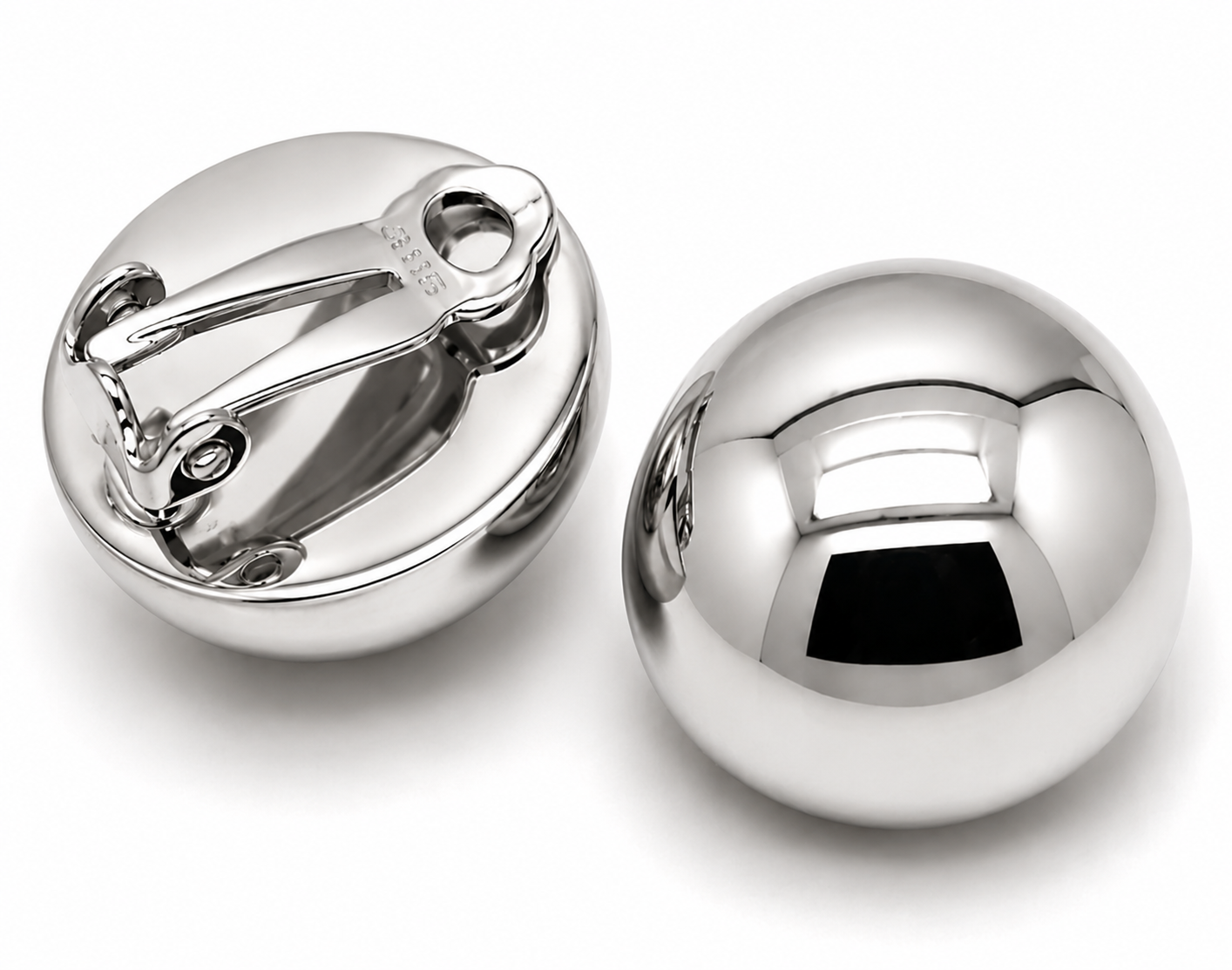 Kaedesigns Genuine 9ct 9k 375 Yellow, Rose Or White Gold Clip On 18mm Half Ball Earrings