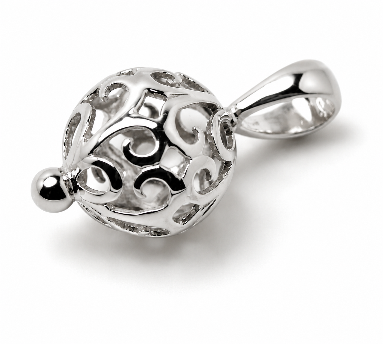 Kaedesigns New Genuine 9ct 9K Yellow, Rose & White Gold 10mm Filigree Ball Pendant