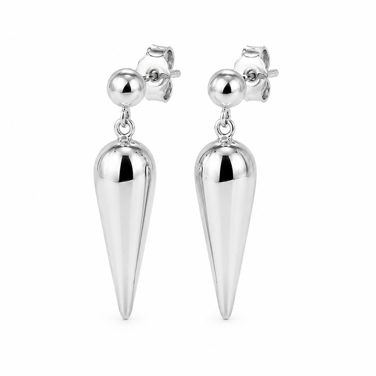 Kaedesigns Genuine 9ct 9kt 375 Solid Yellow, Rose or White Gold Half Teardrop Stud Earrings