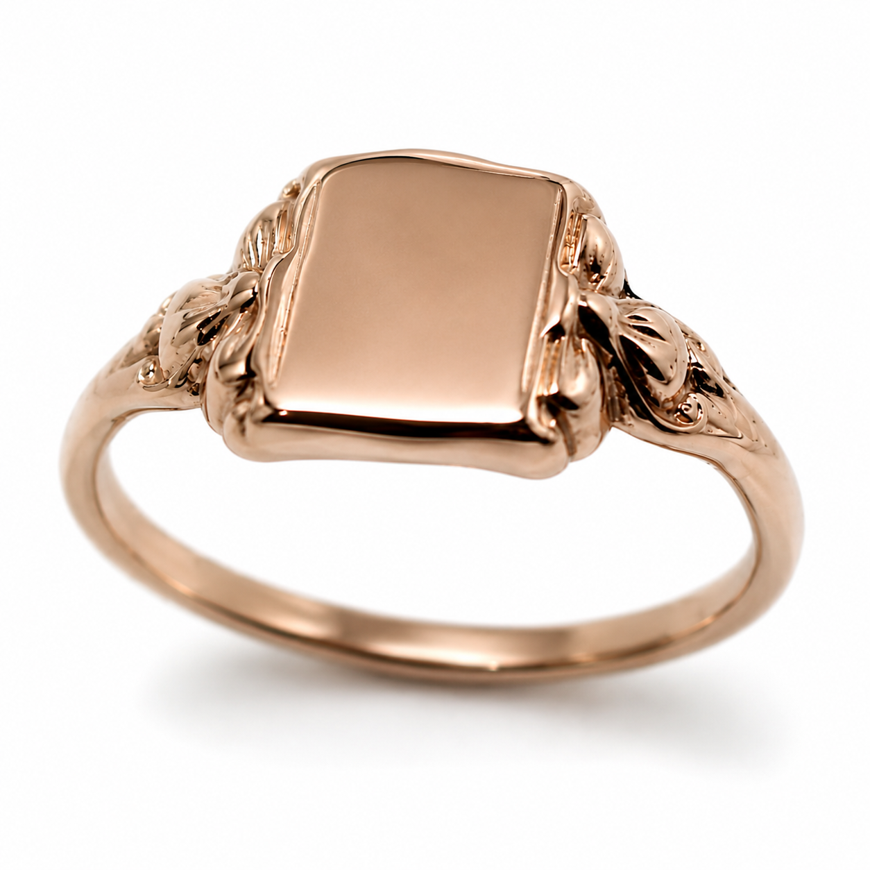 Kaedesigns, Genuine Solid 9ct 9kt Genuine Solid Yellow, Rose or White Gold Signet Ring in your size