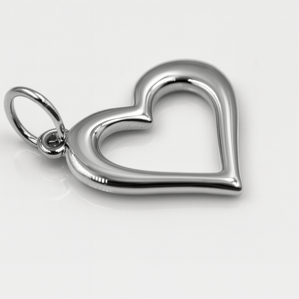 Kaedesigns Genuine 9k 9ct 375 Yellow, Rose or White Gold Open Heart Pendant