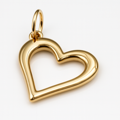 Kaedesigns Genuine 9k 9ct 375 Yellow, Rose or White Gold Open Heart Pendant