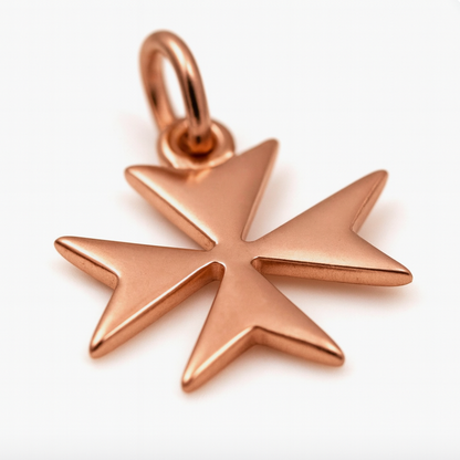 Kaedesigns, Genuine 9ct Yellow, Rose or White Gold Maltese Cross Pendant