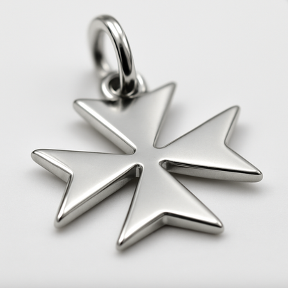 Kaedesigns, Genuine 9ct Yellow, Rose or White Gold Maltese Cross Pendant