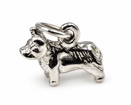 Genuine Sterling Silver 925 or 9ct 9k 375 Yellow Gold Corgi Dog Charm Pendant