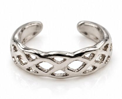 Kaedesigns Genuine  Solid 9ct 9kt 375 Yellow, Rose or White Gold Celtic Weave Toe Ring 432