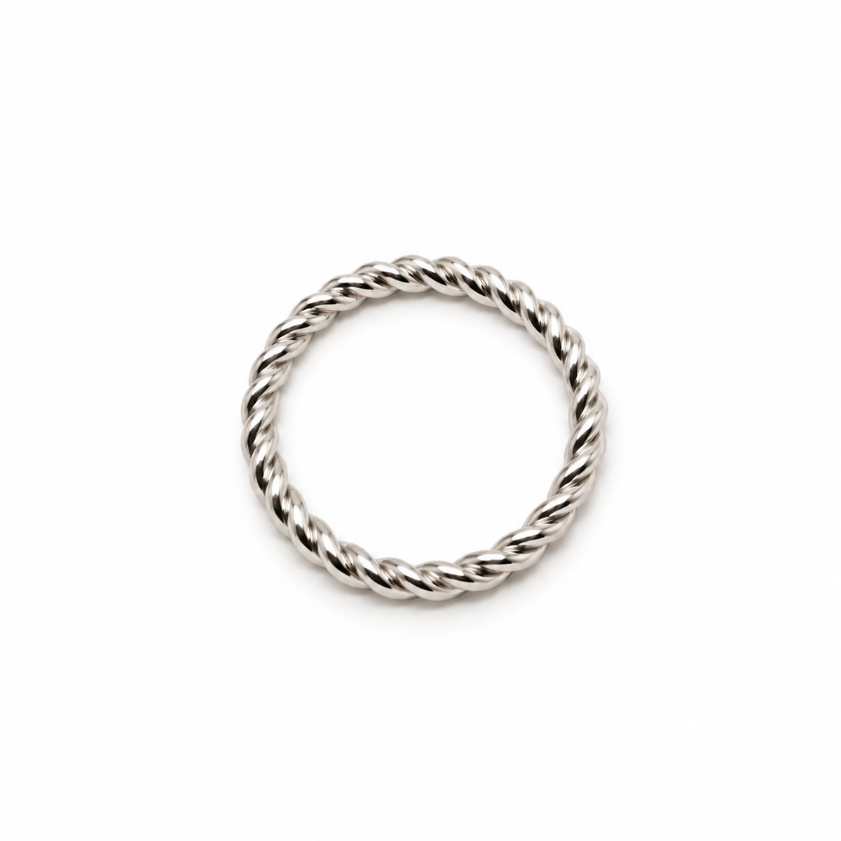 Genuine 9ct 9k 375 Yellow, Rose or White Gold Dress rope stacker ring - Choose your ring size K to R