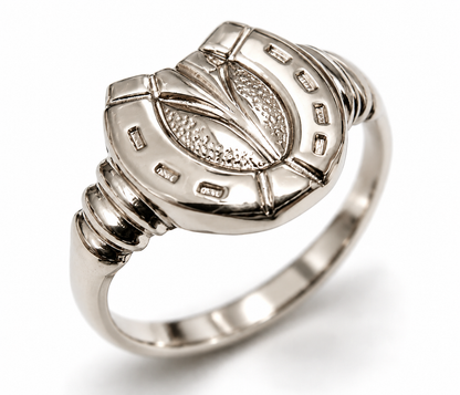 Genuine Large Genuine Sterling Silver 925 Lucky Horse Shoe Ring - Choose your size - 247