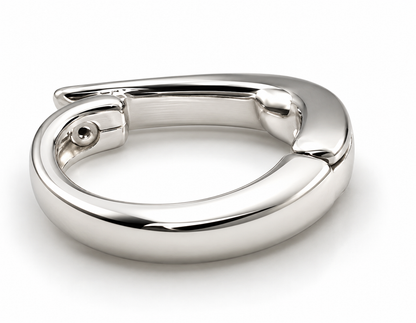 Sterling Silver 925 Plain Hinged Enhancer Bail Clasp 10mmx7mm