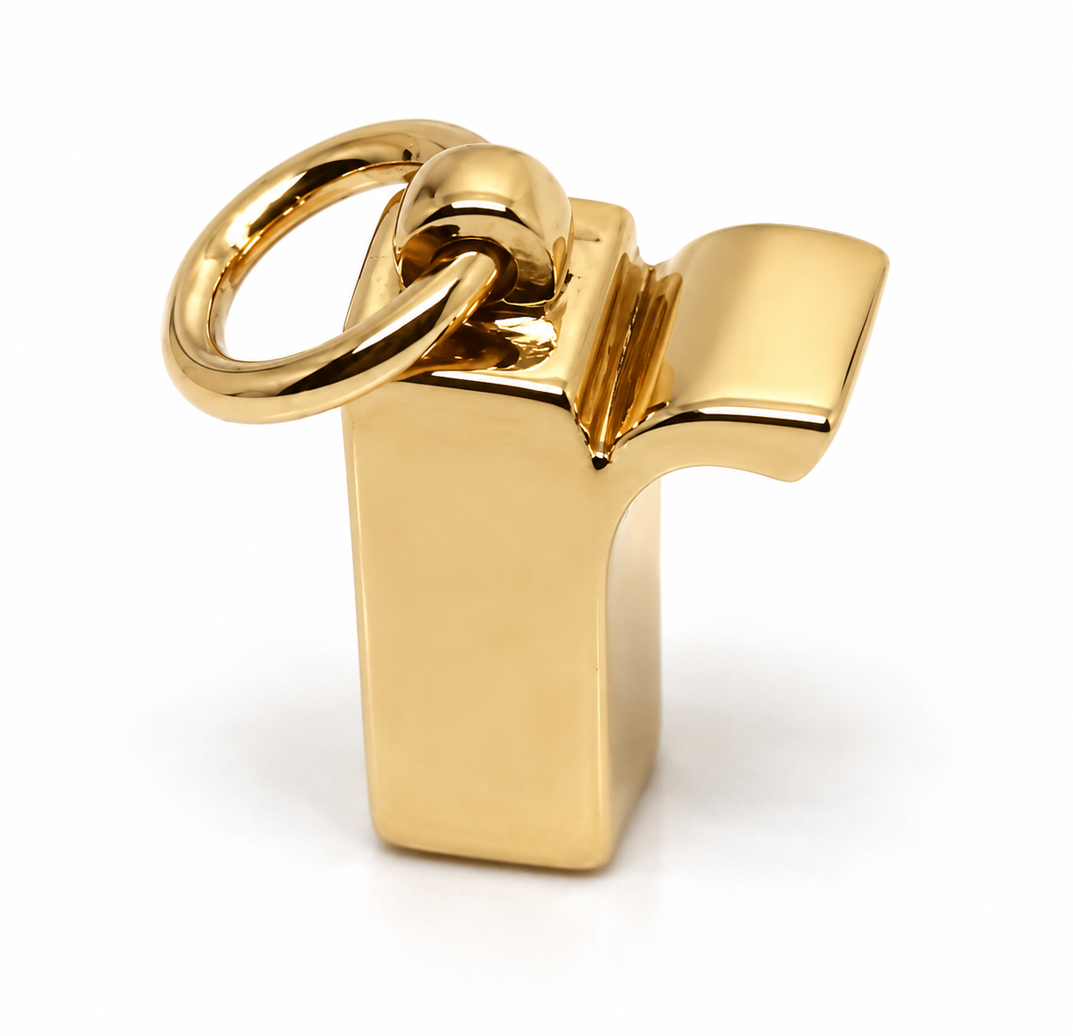 9ct Solid Gold Initial R Pendant | Yellow, Rose or White Gold
