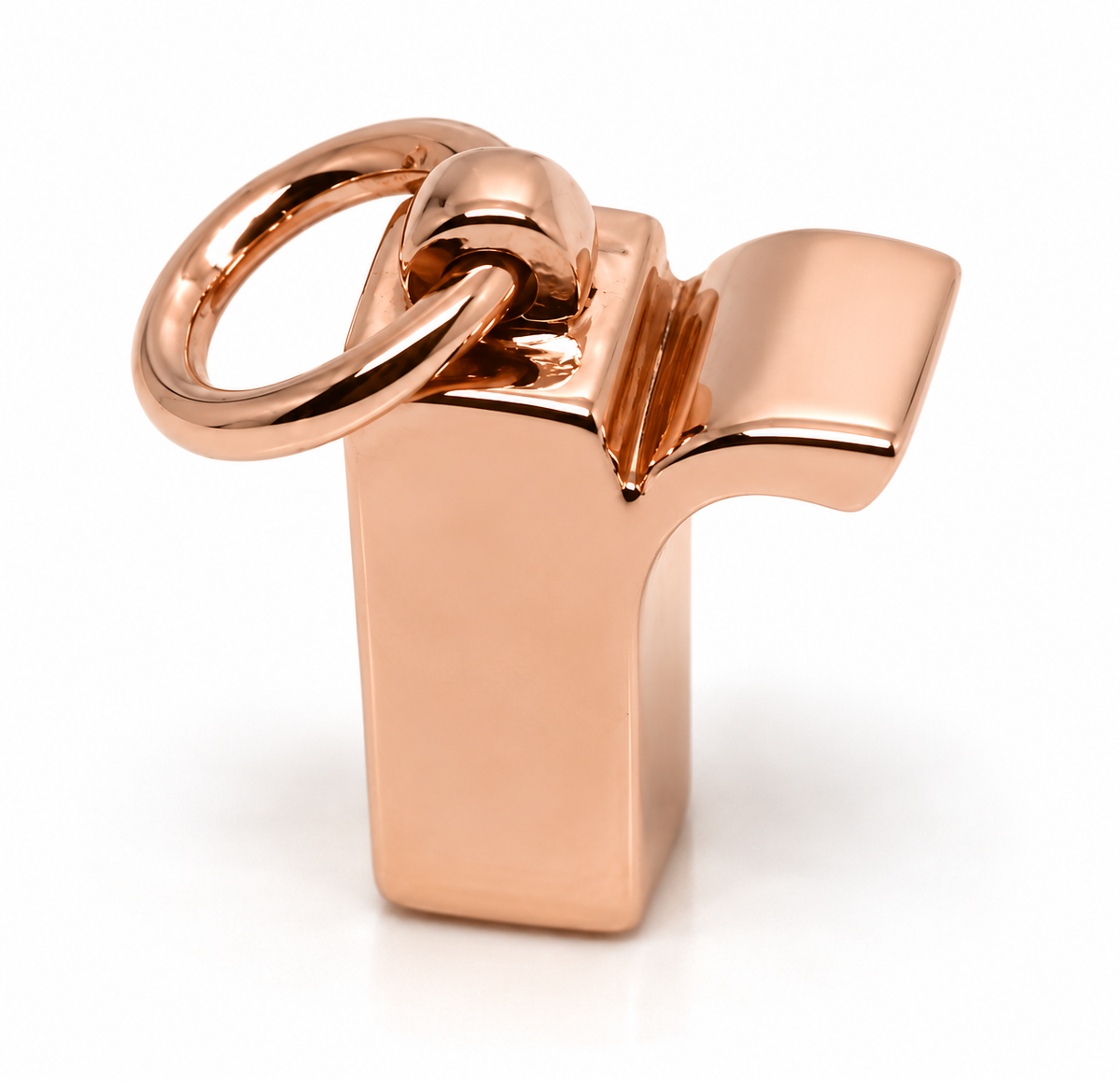 9ct Solid Gold Initial R Pendant | Yellow, Rose or White Gold
