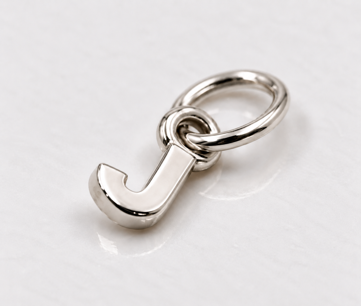 Genuine 9ct 9kt 375 Solid Tiny Very Small Yellow, Rose or White  Gold Initial Pendant Charm J