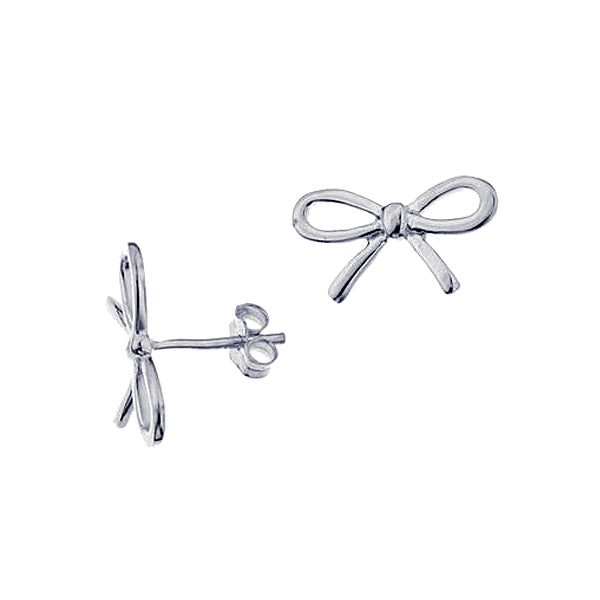 Kaedesigns, Sterling Silver 925 Bow Stud Studs Earrings