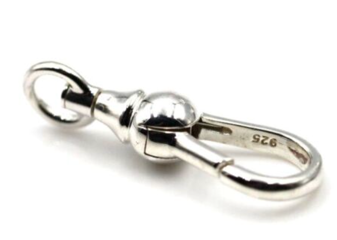 Sterling Silver 925 Ball Swivel Clasp 19mm, 22mm Or 24mm