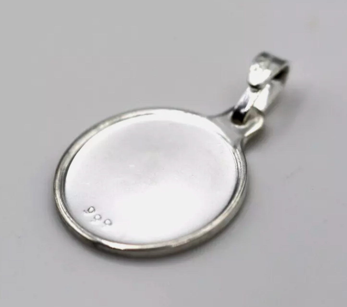 Genuine 16mm Fine Silver 999 Scorpio Round Zodiac Pendant / Charm