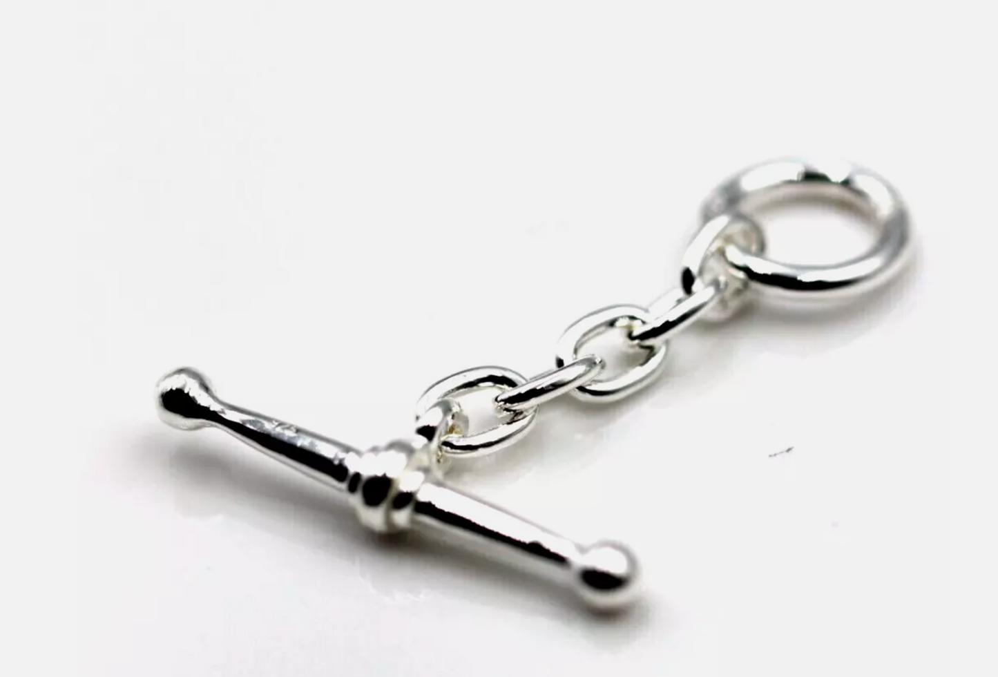 Genuine Sterling Silver Fancy T-Bar Links FOB for Necklace/Bracelet