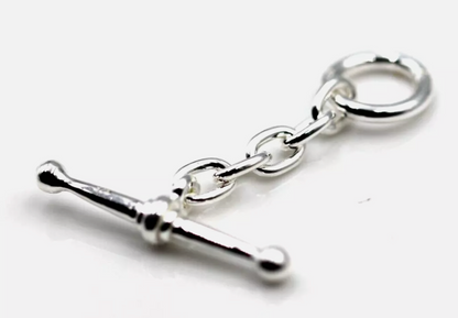 Genuine Sterling Silver Fancy T-Bar Links FOB for Necklace/Bracelet