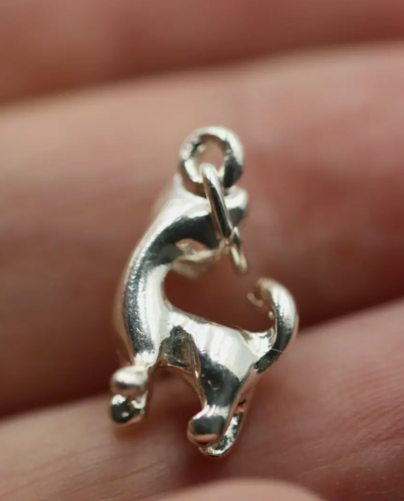 Genuine New Sterling Silver 925 Solid Siamese Cat Pendant or Charm